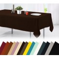 Tovaglia da tavola in cotone vari colori tinta unita orlo decorato