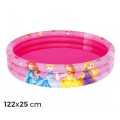 91047 Piscina gonfiabile principesse Disney 122x25 cm tre anelli rosa 