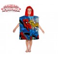 MV92261 Accappatoio poncho in cotone Spiderman con cappuccio 120 x 60 cm