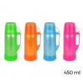 2020 Thermos per bevande welkhome rivestito in plastica colorata 450 ml