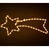 757228Stella cadente natalizia con luci bianche con telaio in metallo 130 cm