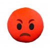557315 Cuscino emoji rosso di RABBIA di grande effetto circa 30cm ø