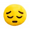 557317 Cuscino emoticon faccino triste giallo ø 30cm circa 