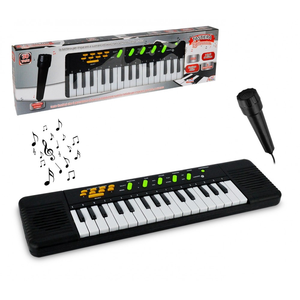 Tastiera Elettrica 37 Tasti Con Microfono Per Bambini - Pianoforte Portatile Educativo Con Registrazione