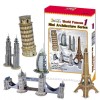 Puzzle 3D i monumenti del mondo mini architetture giocattolo diversi modelli 