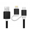 893267 Cavo 2 in 1 micro USB e adattatore Lightning ricarica e dati 39 cm