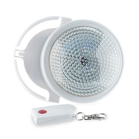 Lampada led con telecomando luce bianca a batteria diametro 12,6