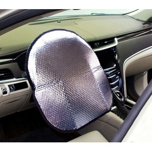 Coprivolante parasole per auto 055878 ripara il volante dal sole 49 x 44.5 cm