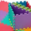 2814 Tappeto da gioco puzzle componibile colorato 10 pezzi 30 X 30 cm