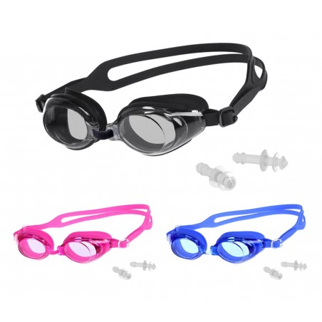 Set occhialini nuoto e tappi per le orecchie 250464 disponibili in vari colori