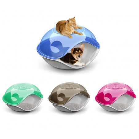 Cuccia chiusa per gatti e cani DUCK PLAIN 20105 comoda in diversi colori 