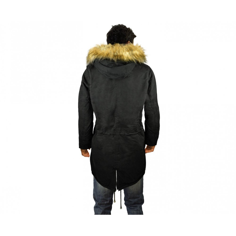 Parka Piazzaitalia Homme - Vert Militaire Avec Capuche - Taille S