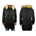 Giubbotto parka da uomo D-201 mod. WINTER COOL cappuccio con pellicciotto