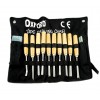 Set kit 13 sgorbie scalpelli scalpello per legno da falegname