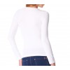 Maglia donna mod. Lisa 615256 slim fit con interno felpato scollo a v