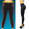 Leggings snellente contenitivo microfibra modellante con rinforzi silhouette