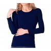 Maglia da donna slim fit modello Lisa VKA20 con interno felpato scollo rotondo