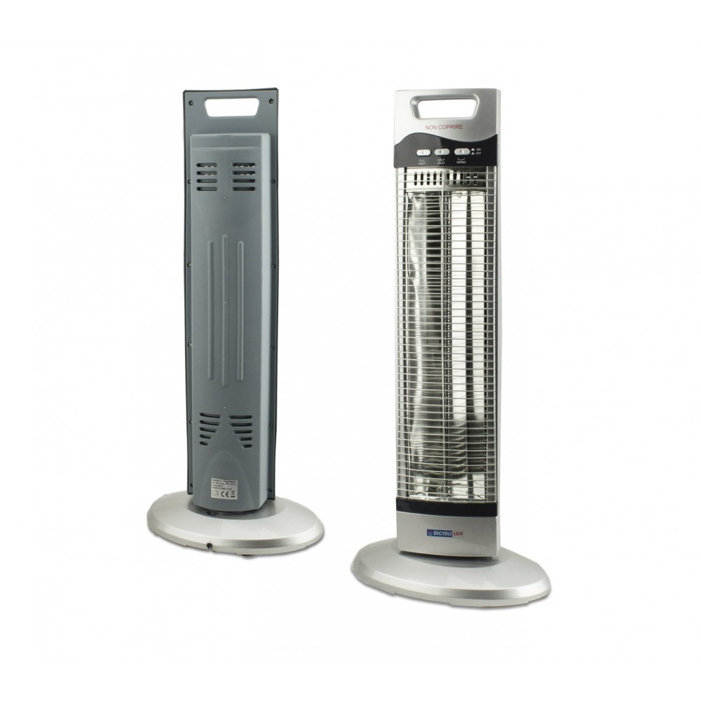 Stufa Stufetta Al Carbonio Alogena Elettrica A Torre 450/900W - Foto 3