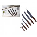 Set coltelli 6pz RL-WD5M ROYALTY LINE rivestimento in marmo antibatterico