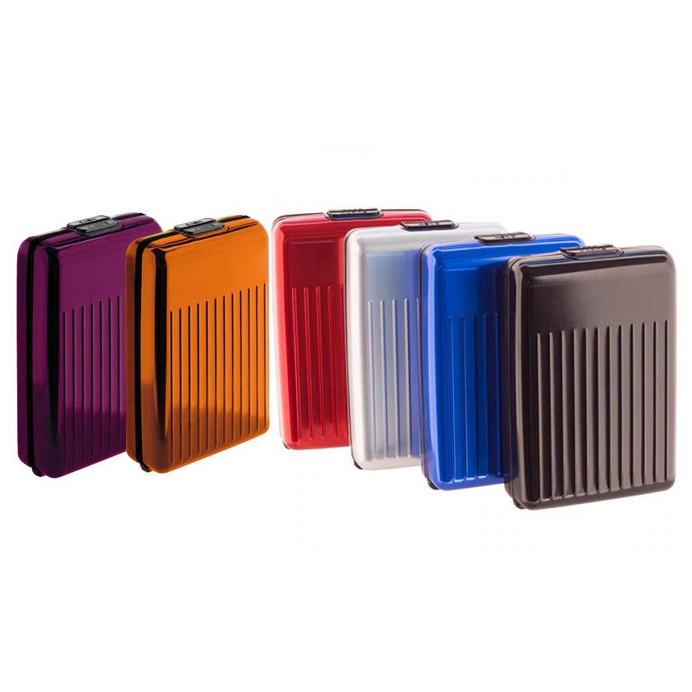 Portacarte Blocco Rfid Sicuro 2 PZ PORTA Carte Di Credito In Lega Di Alluminio Sublimazione Portacarte Di Credito Da Uomo Schermato