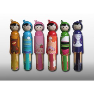 Ombrello da pioggia cartoon Manga stile giapponese custodia rigida dolls
