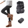 Set 5 leggings donna F3088 effetto termico interno felpato elasticizzato collant