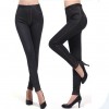 Leggings denim JEGGINGS felpati con pelliccia elasticizzati in vari colori