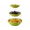 Porta Snack a 3 piani PARTY PLATES pieghevole e salvaspazio