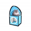 Cuccia ad angolo per gatti a 2 piani con imbottitura calda smontabile 004065