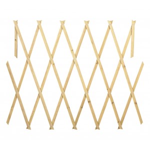 Barriera in legno grigliato estensibile 434013 da 150x30 cm Welkhome