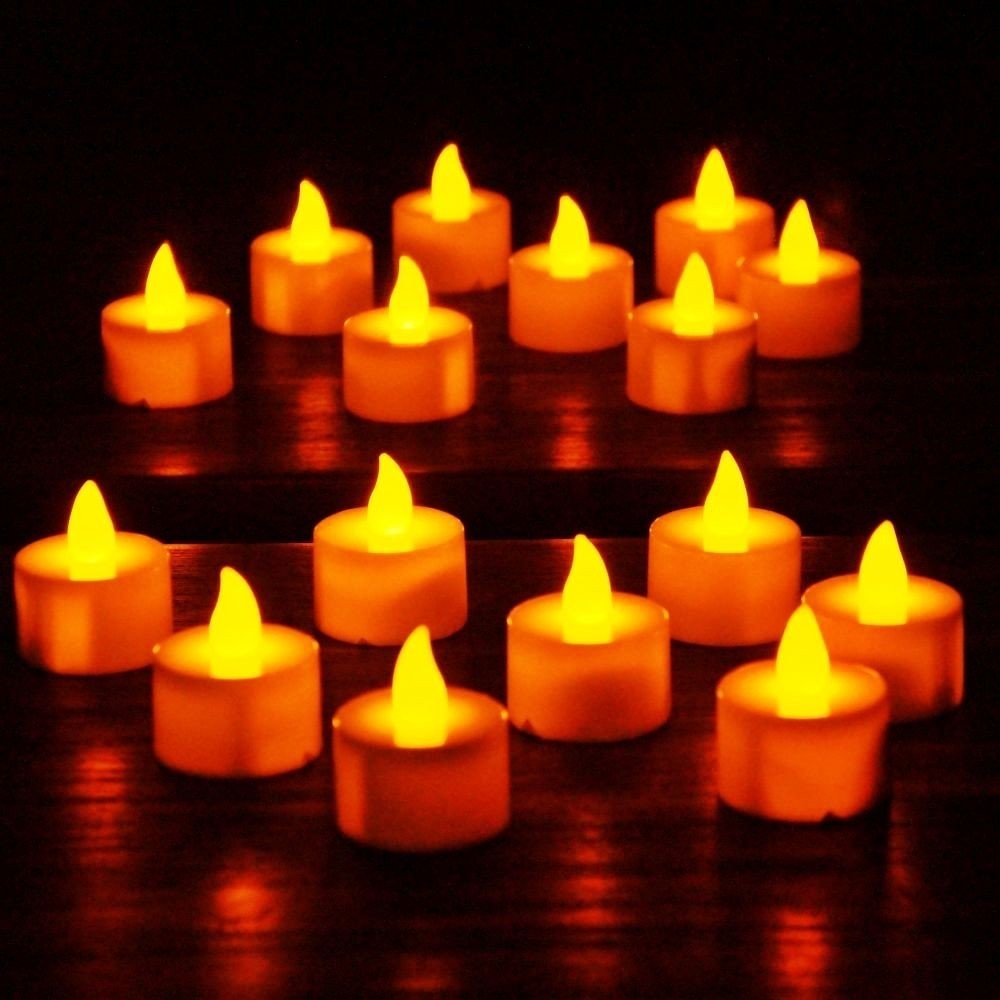 Candele LED In Cera Naturale - Fiamma Realistica Senza Fumo - Sicure Per Bambini E Animali - Foto 13