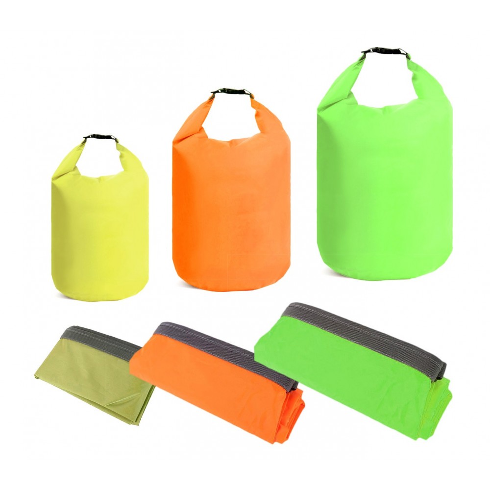 Valigia 40x30x20 DonDon Dry Bag Borsa Impermeabile Da 2l, 5l, 10l, 15l, 20l, 30l Con Tracolla - Arancione 2 Litri Sacchi Sottovuoto - Foto 2