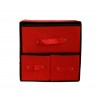 049880 Organizer salvaspazio in TNT con 3 cassetti 30 x 29 x 22 cm