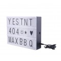 Led LightBox 181774 retroilluminato con 96 numeri e simboli formato A4 30x23cm