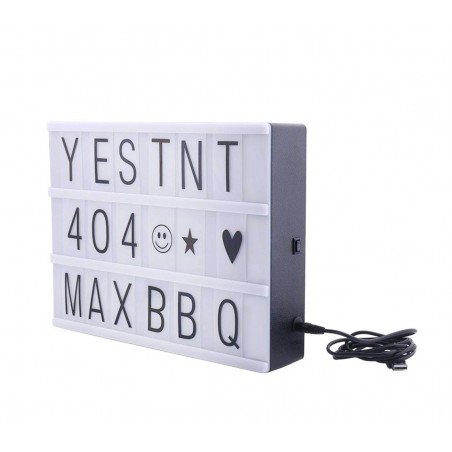 Led LightBox 181774 retroilluminato con 96 numeri e simboli formato A4 30x23cm