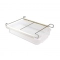 871025 Organizer Frigo regolabile con cassetto estraibile trasparente