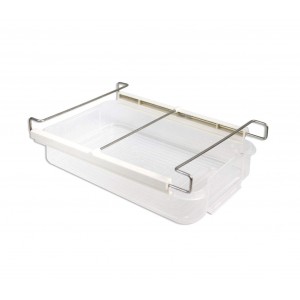 871025 Organizer Frigo regolabile con cassetto estraibile trasparente