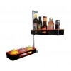 871032 Organizer a due mensole rotanti da cucina e bagno 180° 