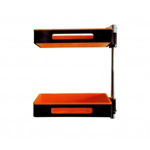 871032 Organizer a due mensole rotanti da cucina e bagno 180° 