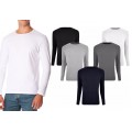 Maglia da uomo mod. ORLANDO VKA26 interno felpato slim fit scollo girocollo