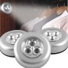 Set 3  lampade push adesive luce portatile emegenza 3 led  per armadi cassetti auto 