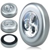 Set 3  lampade push adesive luce portatile emegenza 3 led  per armadi cassetti auto 