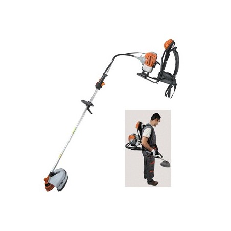 Decespugliatore tagliabordi a scoppio 43cc 2T a zaino spallegiato