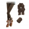 Set 5 leggings donna effetto termico interno felpato elasticizzato vari colori