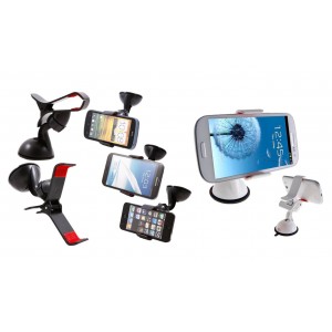Supporto universale a pinza smartphone navigatori gps multifunzione