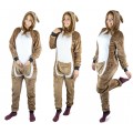 Pigiama intero UNISEX Cosplay da Animale a tuta felpato Canguro da XS a XXL