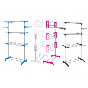 JL8188 JOLI Stendino a 3 piani con sistema di chiusura salva spazio in 4 colori 