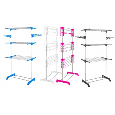 JL8188 JOLI Stendino a 3 piani con sistema di chiusura salva spazio in 4 colori 
