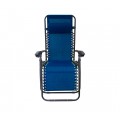 Sedia sdraio pieghevole EVERTOP 485330 totalmente reclinabile relax BLU