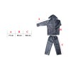 Completo Antipioggia EF016 XONE con giacca e pantalone di Nylon antistrappo